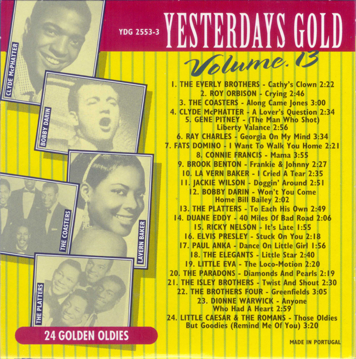 Yesterdays Gold  Vol 13 : Back
